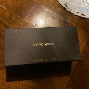Giorgio Armani frames of life brown empty box.